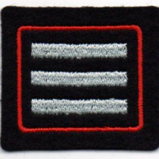 ss734 Feuerwehr Abzeichen Bundesadler auf Tuch schwarz 1 Stück 