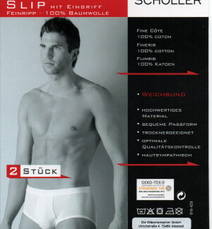 Schöller Slip mit Eingriff, 2er Pack. 910-420